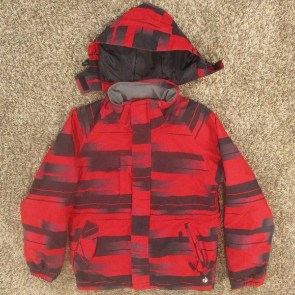 Turbine Ski Snowboard Jacket Men's‎ Small Red Black Winter Coat Outdoor Sports - Picture 1 of 8